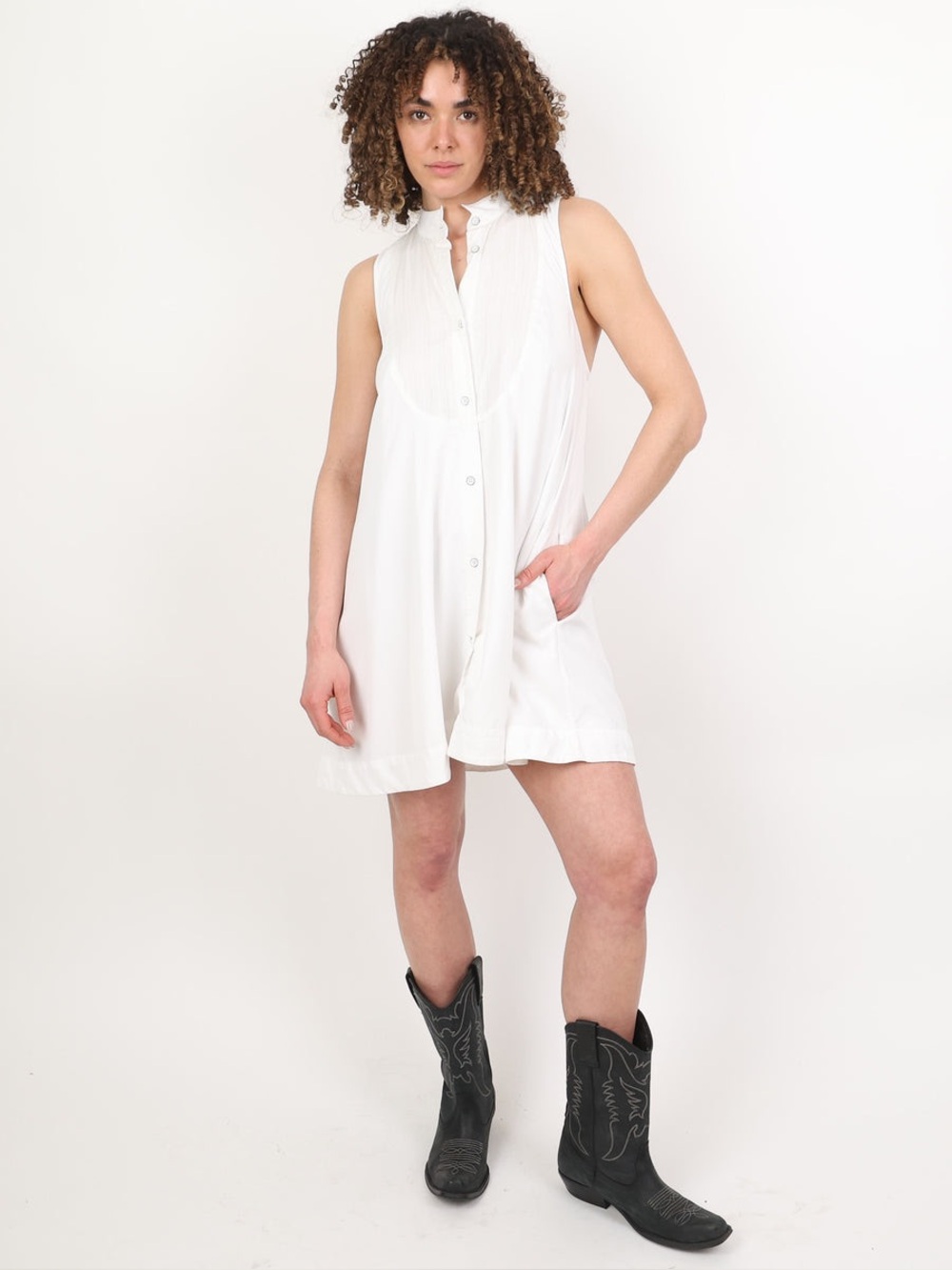 Rag & Bone white sleeveless t-shirt dress size small